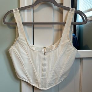 white fox corset